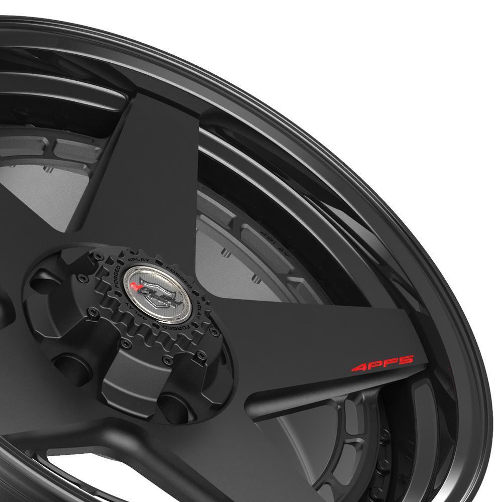 20x9 4PLAY Wheel for Ram-Dodge-Jeep-GM-Ford 4PF5 Gloss Black Barrel w/Matte Cent - greatparts