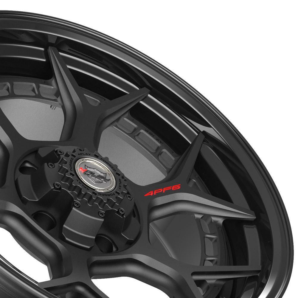 20x9 4PLAY Wheel for Ram-Dodge-Jeep-GM-Ford 4PF6 Gloss Black Barrel w/Matte Cent - greatparts