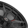 22x10 4PLAY Wheel for Ram-Dodge-Jeep-GM-Ford 4PF6 Gloss Black Barrel w/Matte Cen - greatparts