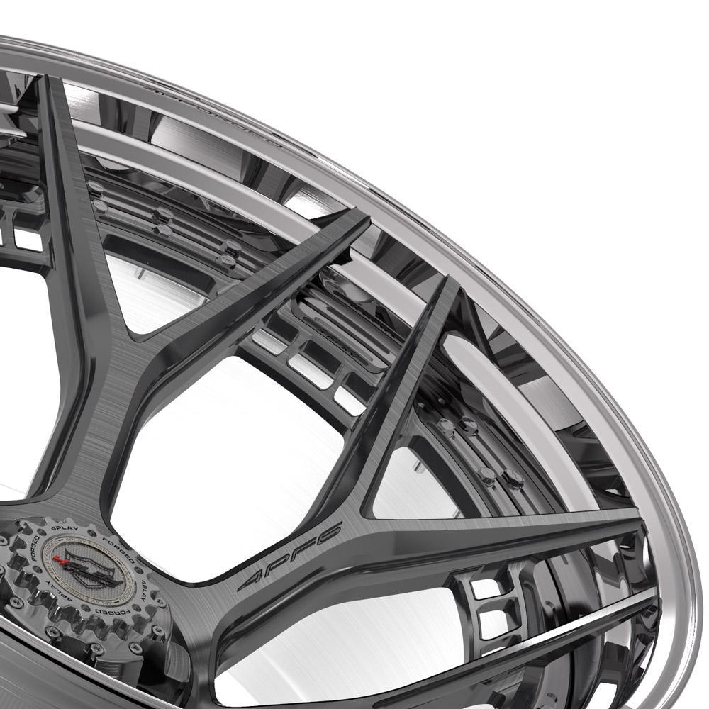 24x14 4PLAY Wheel for GM-Ford-Lincoln-Nissan-Toyota 4PF6 Polished Barrel w/Tinte - greatparts