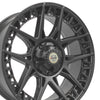 22x9 4PLAY Wheel for Dodge-RAM-Jeep 4PS50 Satin Black Rim - greatparts