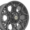 20x9 4PLAY Wheel for GMC-Ford-Chevy 4PS60 Satin Black Rim - greatparts