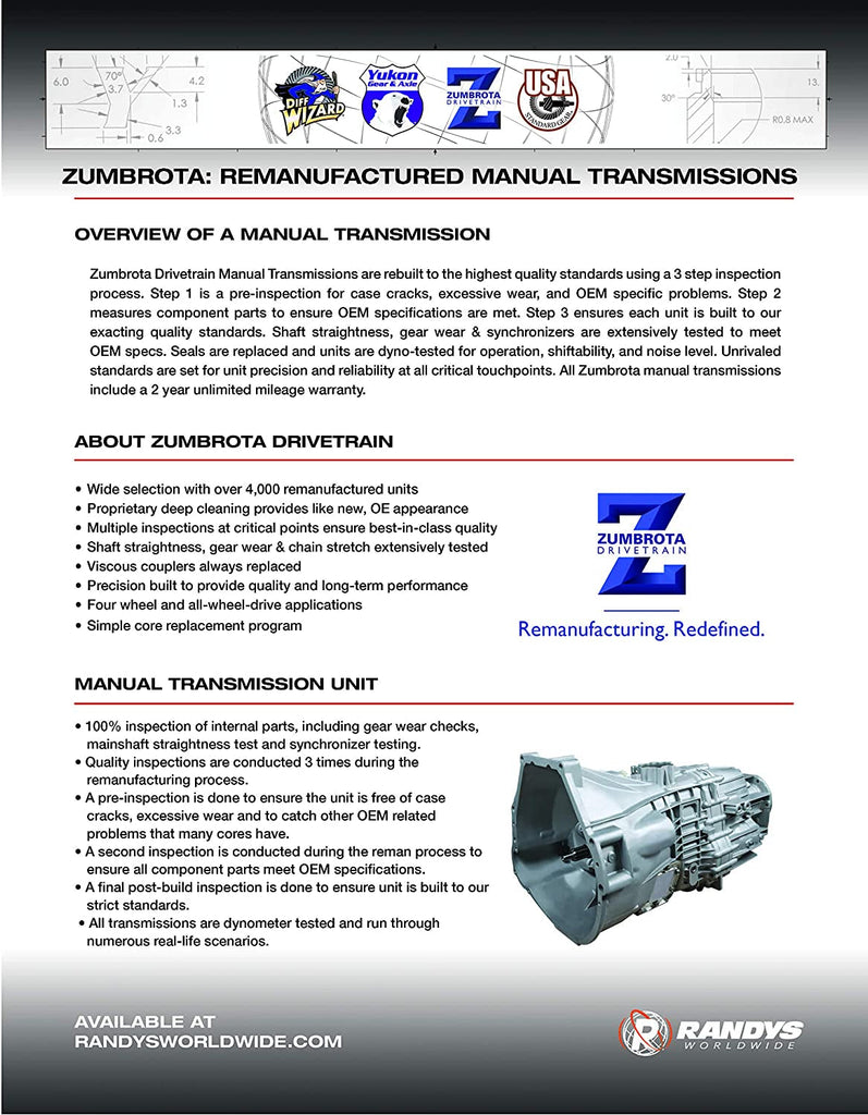 ZMG56-6C Manual Transmission Parts