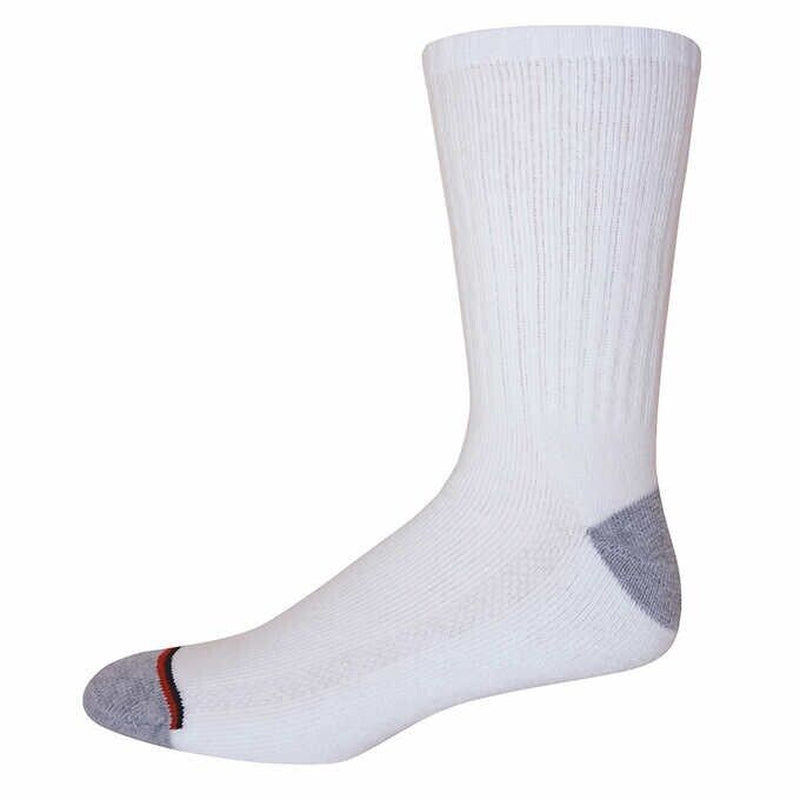 Men’S Athletic Sock 8-Pair, White by Kirkland Signature - Made in USA