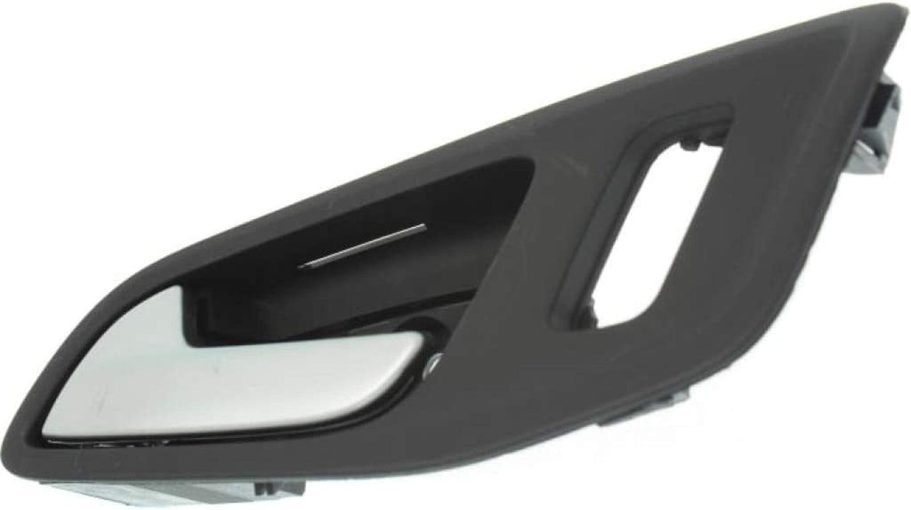 for Ford Escape Interior Door Handle Front, Driver Side Black Bezel W/Silver Lever (2013 14 15 2017) | Trim: SE