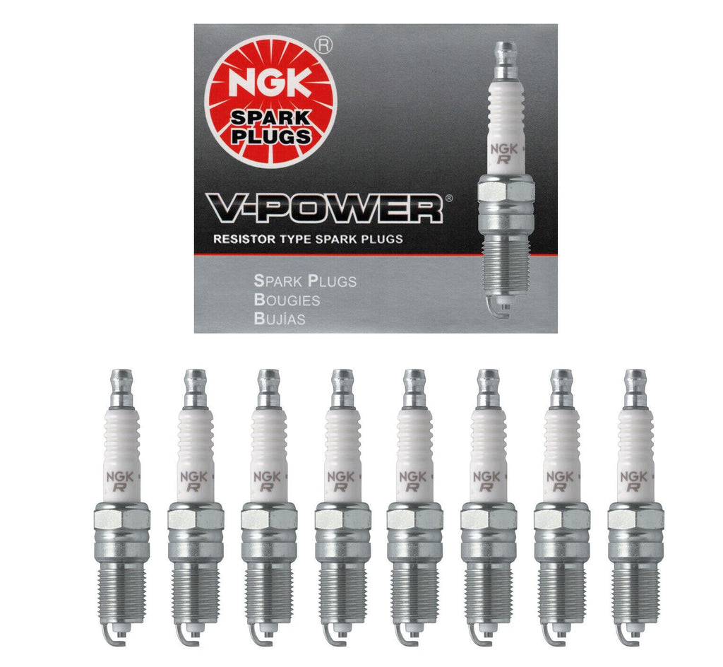 NGK V-Power Spark Plug 8PCS 68-15 for Cadillac Chevy Ford Mazda Mercury 4177 TR6