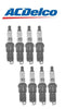 Set of 8 Spark Plugs Pre-Gapped .060 Acdelco for Caddy GMC K3500 Chevy C1500 V8