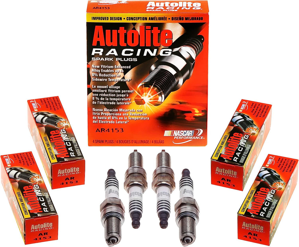 AR4153-4PK High Performance Racing Non-Resistor Spark Plug, 4 Pack