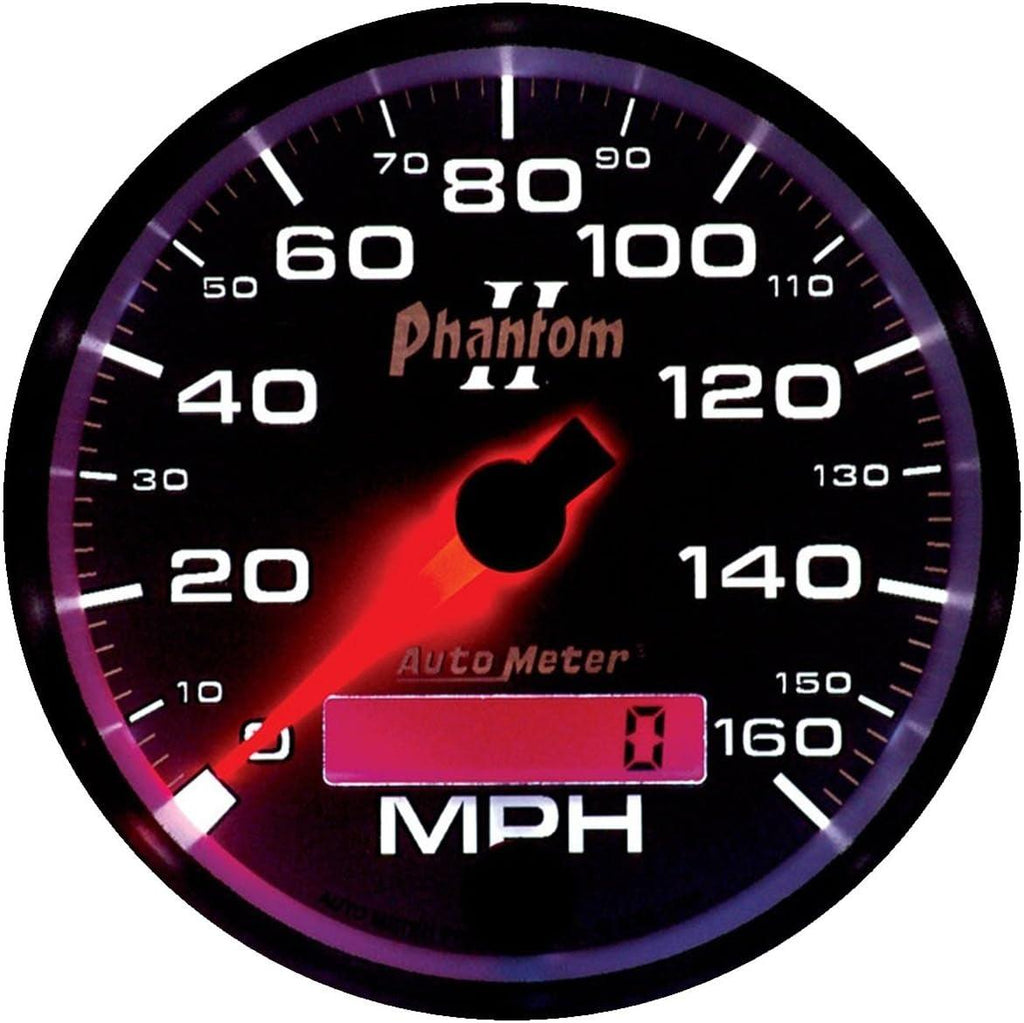 7588 Phantom II 3-3/8" 160 Mph In-Dash Electric Programmable Speedometer