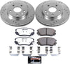 K5522-26 Front Z26 Carbon Fiber Brake Pads with Drilled & Slotted Brake Rotors Kit