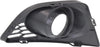 Fog Light Trim Compatible with 2010-2012 Ford Fusion Textured Black Front, Driver Side