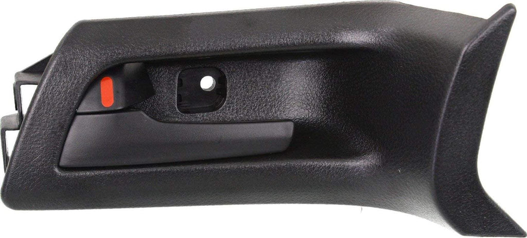 Interior Door Handles Set of 2 Front Left and Right Side Plastic Black W/Door Lock Button Compatible with Pontiac G8