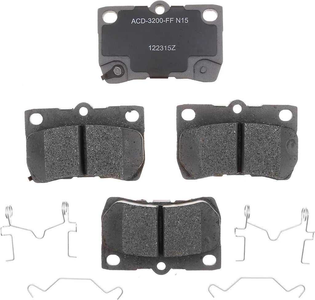 Silver 14D1113CH Ceramic Rear Disc Brake Pad Set