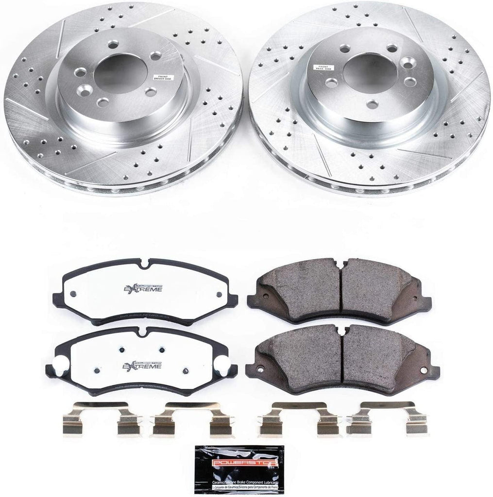 K6228-36 Front Z36 Truck & Tow Brake Kit, Carbon Fiber Ceramic Brake Pads and Drilled/Slotted Brake Rotors