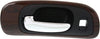 Interior Door Handle Set Compatible with 1999-2004 Chrysler 300M, Fits 1998-2004 Chrysler Concorde Front, Driver and Passenger Side Black Bezel with Chrome Lever Sedan