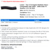 Lower - Tee-2 to Engine Radiator Hose - Compatible with 2004 - 2006 Audi TT Quattro 3.2L V6 GAS 2005