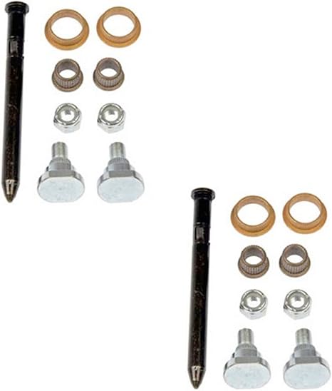 Upper & Lower Door Hinge Pin & Bushings Pair Compatible with Camaro Firebird