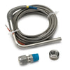 THERMOCOUPLE KIT TYPE K 1/4 in. DIA OPEN TIP 10FT INCL. STAINLESS COMP. & WELD BOSS - greatparts