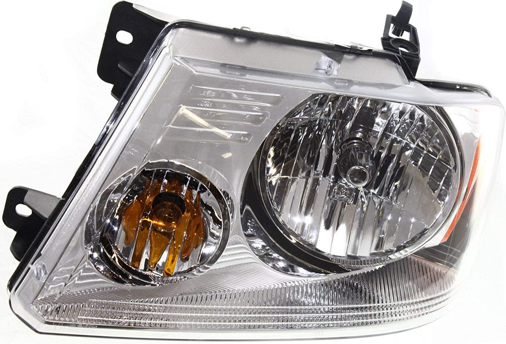 Headlight for FORD F-150 04-08 LH Assembly Halogen W/Chrome Trim New Body Style