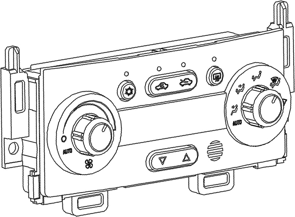GM Original Equipment 15-73165 Heating and Air Conditioning Control Panel with Rear Window Defogger Switch