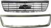 Bumper Grille Compatible with 2006-2008 Chevrolet Malibu Black Shell and Insert