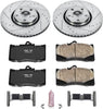 K4634 Front Z23 Carbon Fiber Brake Pads with Drilled & Slotted Brake Rotors Kit