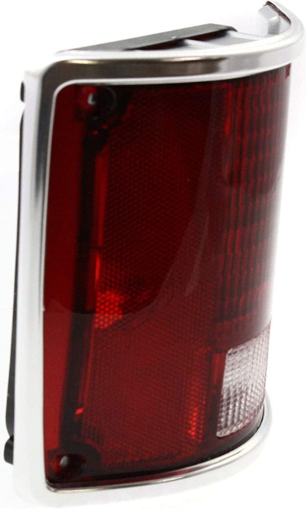 Tail Light for CHEVROLET SUBURBAN 78-91 LH Lens and Housing W/Chrome Trim