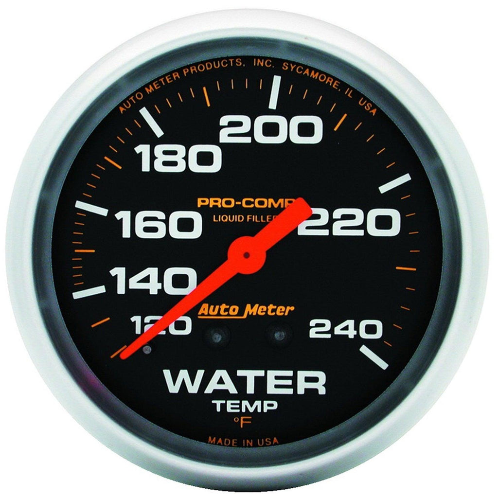 2-5/8 in. WATER TEMPERATURE 120-240 Fahrenheit LIQUID FILLED PRO-COMP - greatparts