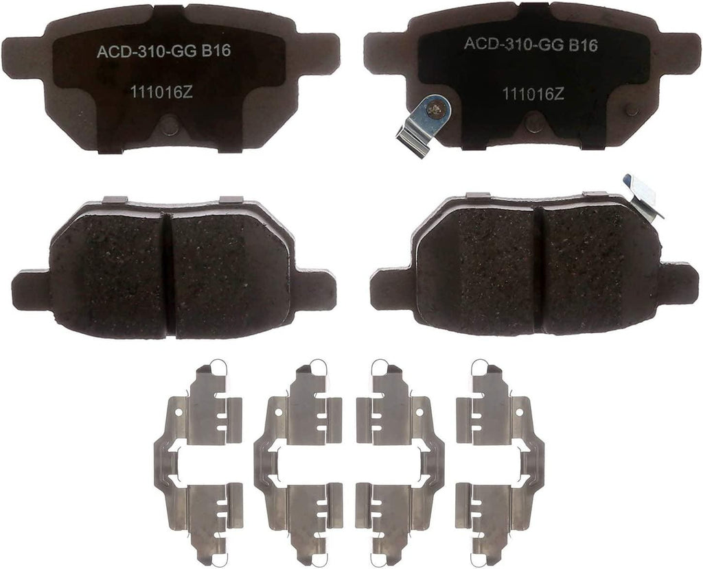 Silver 14D1354CHF1 Ceramic Rear Disc Brake Pad Set