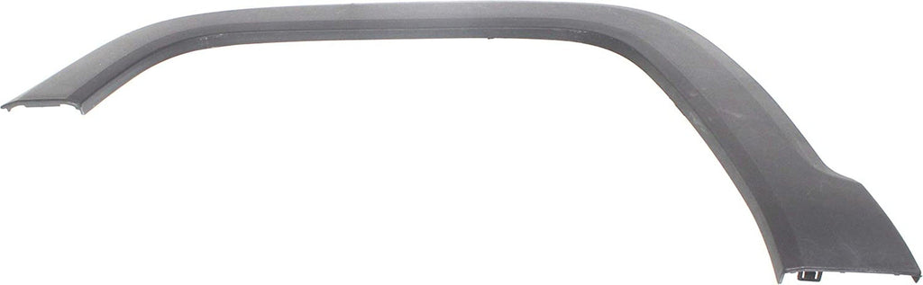 Front, Driver Side Fender Trim Compatible with 2015-2022 Jeep Renegade Plastic, Textured Dark Gray - CH1290113