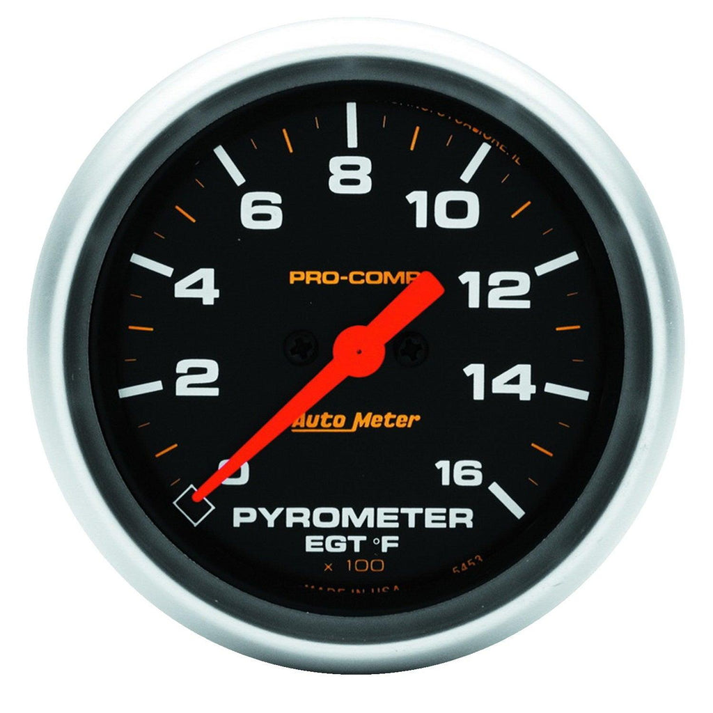 2-5/8 in. PYROMETER 0-1600 Fahrenheit PRO-COMP - greatparts