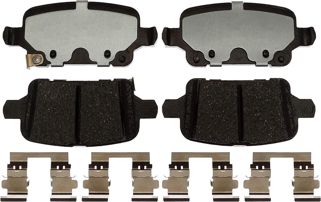 Silver 14D1857CH Ceramic Rear Disc Brake Pad Set