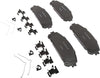 Gold 17D1324CHF1 Ceramic Front Disc Brake Pad Kit with Springs and Clips