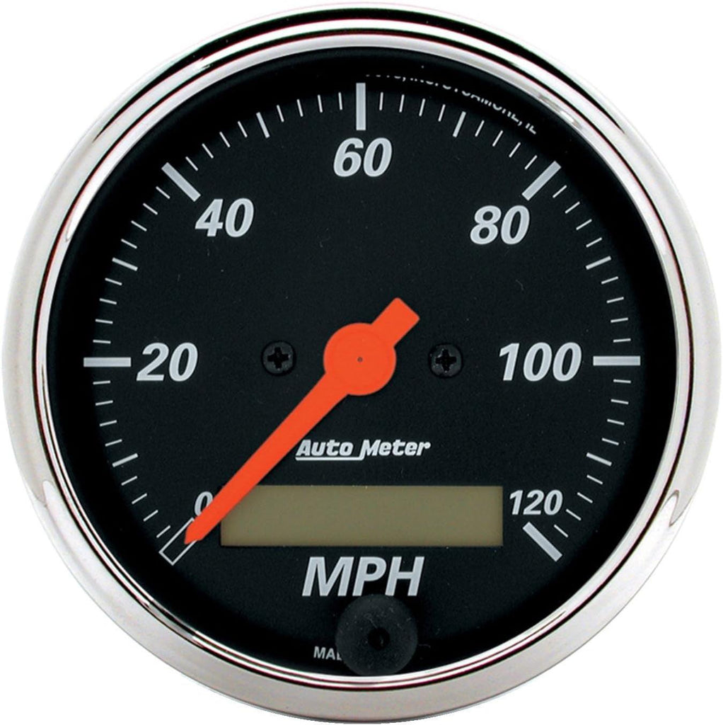 1487 Designer Black Electric Programmable Speedometer