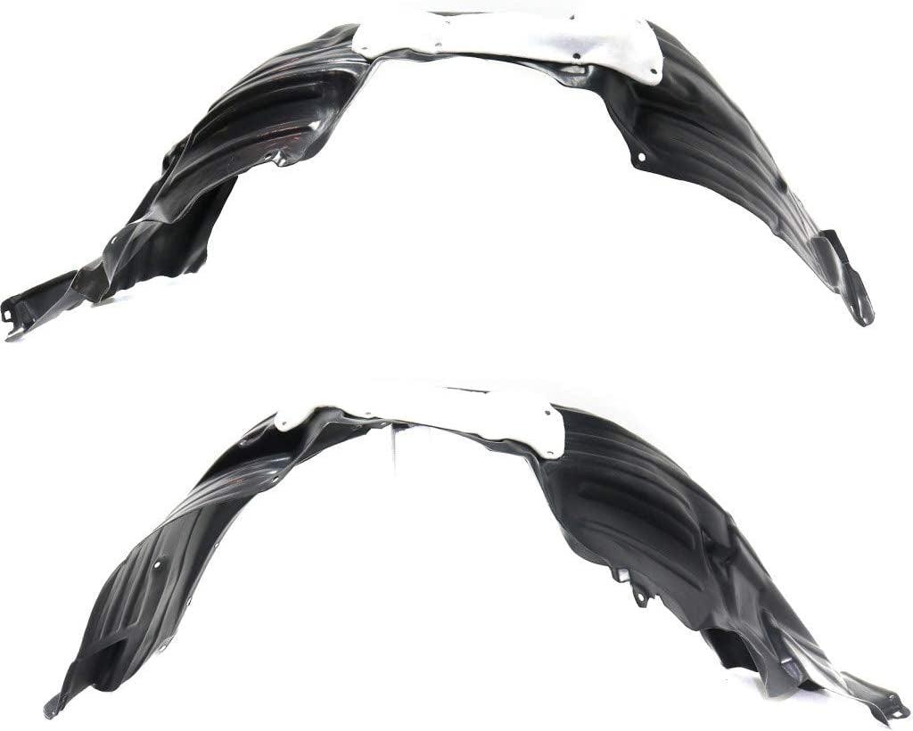 For Toyota Sienna Splash Guard/Fender Liner 2011-2014 Driver and Passenger Side Pair/Set | Front | Replacement for TO1248163 + TO1249163 | 5380608010 + 5380508010