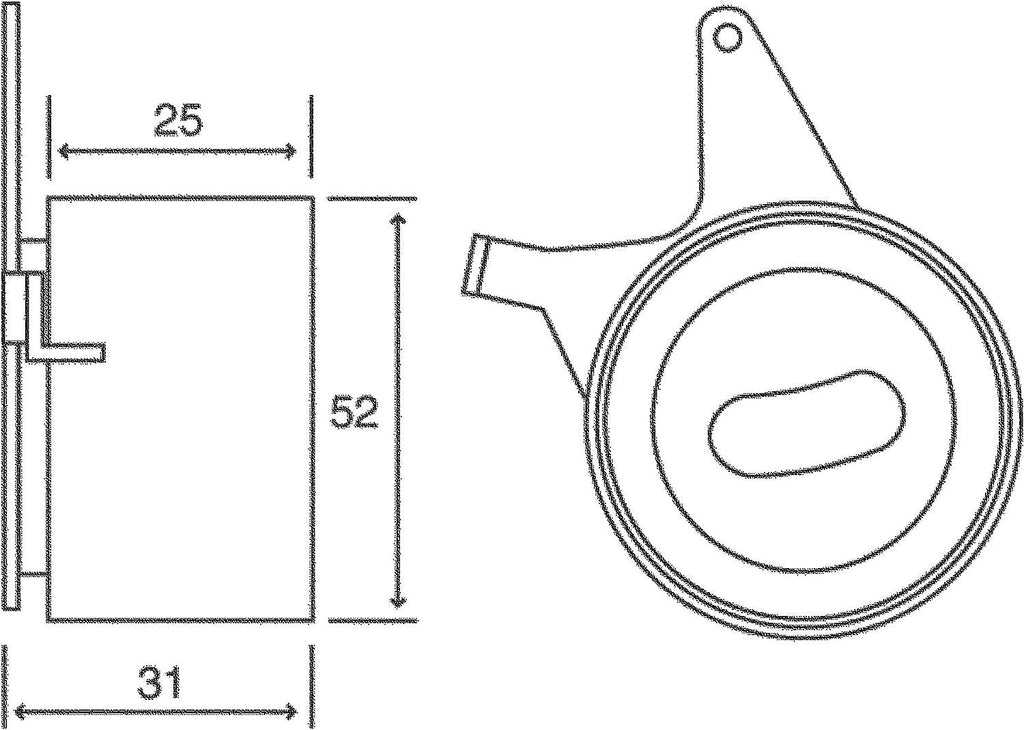 Gold T41031 Manual Timing Belt Tensioner