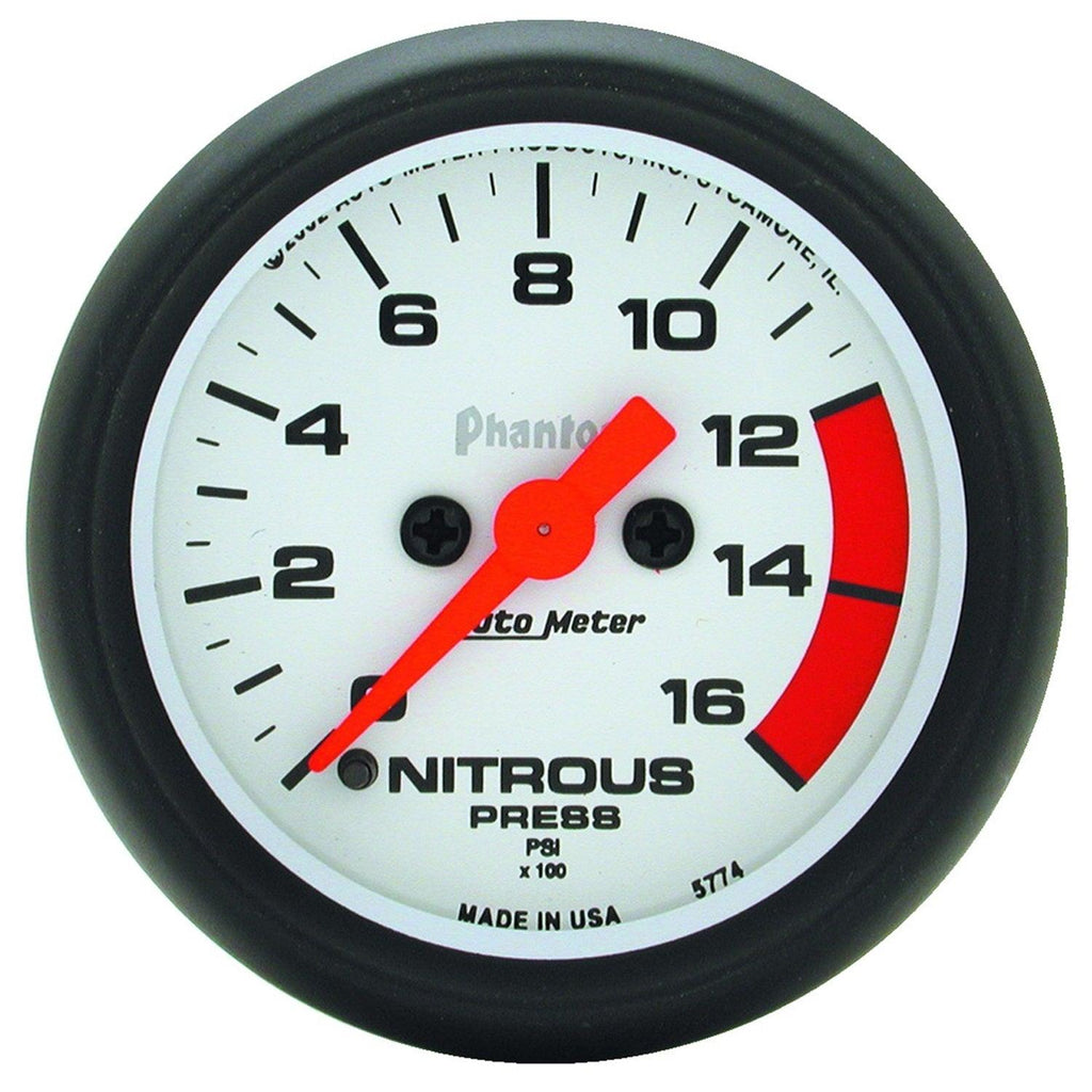 2-1/16 in. NITROUS PRESSURE 0-1600 PSI PHANTOM - greatparts