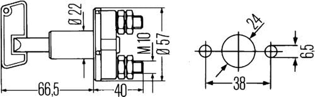 HELLA 002843011 2843 Series 100A Rating Battery Master Switch