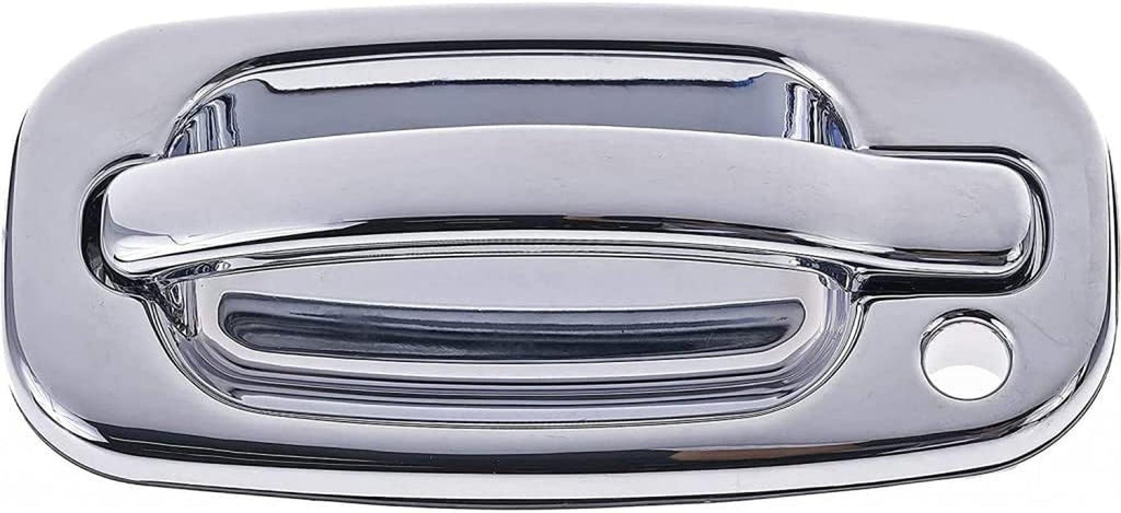 for Chevy Silverado 1500/2500 1999-2006 Exterior Door Handle Driver Side | Front | Chrome | Plastic | Replacement for 15034985CH