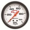 2-5/8 in. OIL PRESSURE 0-100 PSI GM WHITE - greatparts