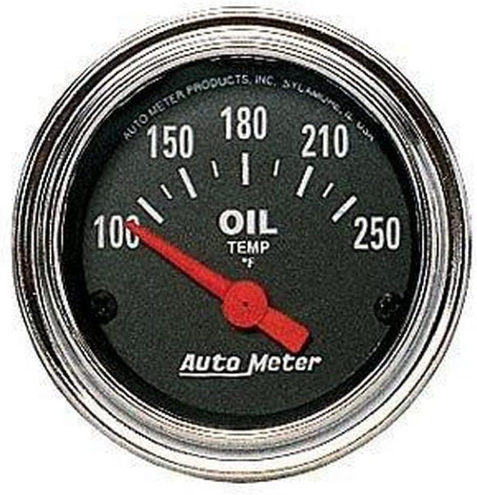 2542 Traditional Chrome Electric Oil Temperature Gauge