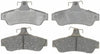 Silver 14D1048C Ceramic Rear Disc Brake Pad Set with Wear Sensor