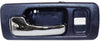 for Honda Accord Interior Door Handle Front, Driver Side Blue Bezel with Chrome Lever (1990-1993) | with Door Lock Hole | Trim:All Submodels | HO1352134 | 72165SM4003ZA