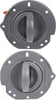 Interior Door Handle Set Compatible with 2002-2007 Jeep Liberty Front, Driver and Passenger Side Gray