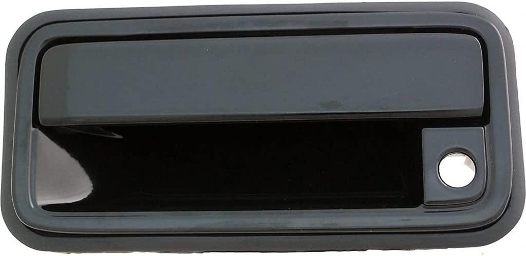 for Chevy K1500/K2500 Suburban 1992 1993 1994 Exterior Door Handle Driver Side | Front | Smooth Black | Plastic | Replacement for 15523571, 15569441