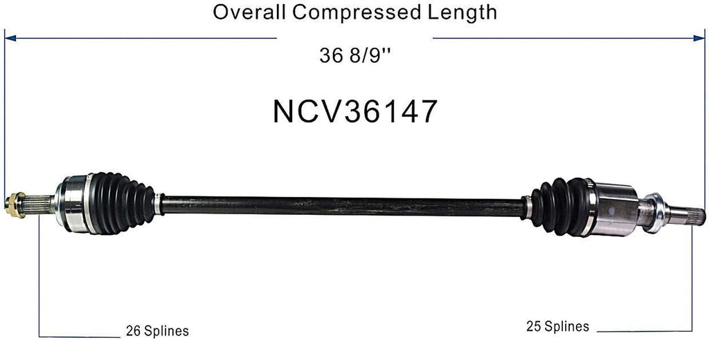 North America NCV36147 Fit 2002-06; Honda CR-V United Kingdom Built; (Rear Left)