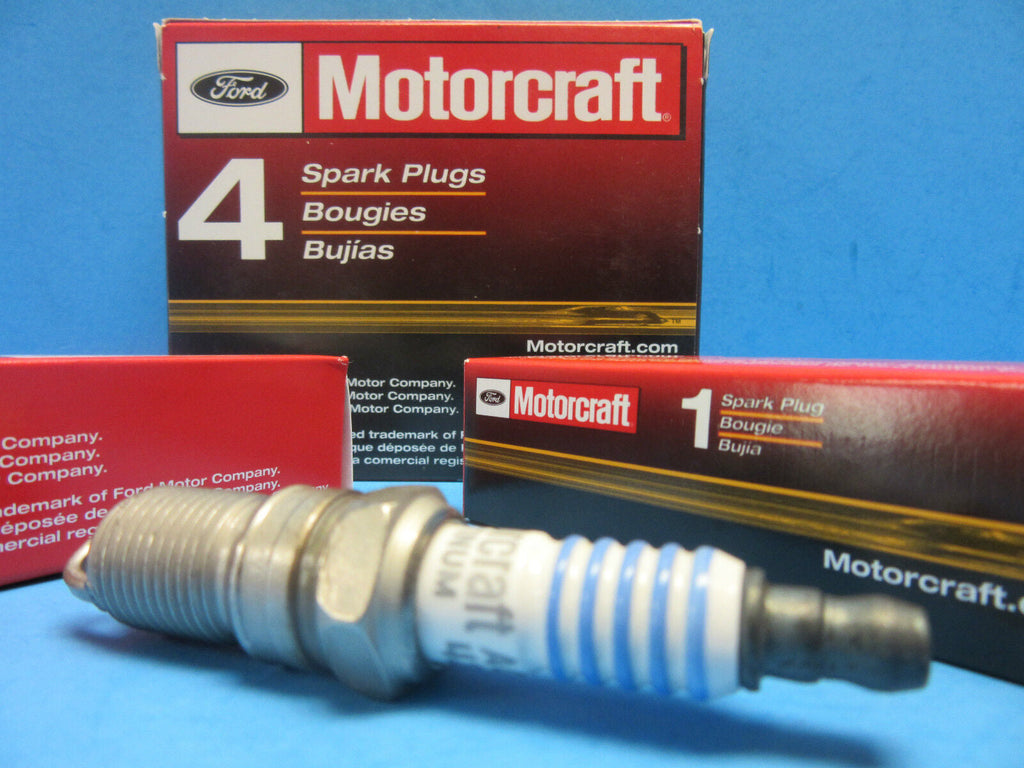 6 Spark Plugs Genuine FORD Motorcraft SP486 OEM # AGSF42FM Finewire V6