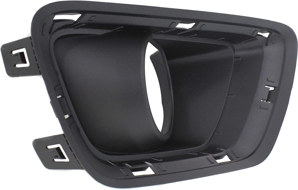 Front, Passenger Side Fog Light Trim Compatible with 2015-2021 Chevrolet Colorado Textured Black