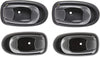 Interior Door Handle SET Compatible with 1996-2000 Hyundai Elantra Front and Rear, Driver and Passenger Side Gray