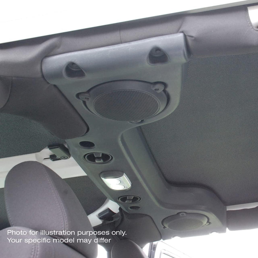 50604 Leather Look Black Sound Deadening Headliner Compatible with 4-Door Jeep Wrangler JL Unlimited (2004-2006)